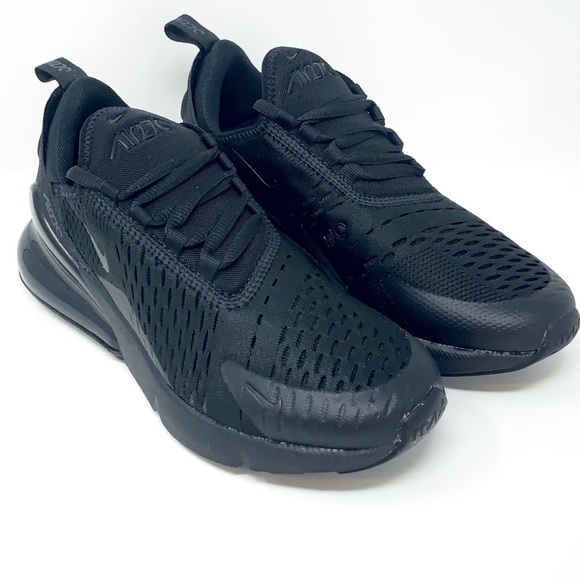 Nike Air Max 270 'Triple Black' GS Sizes - Picture 3 of 8